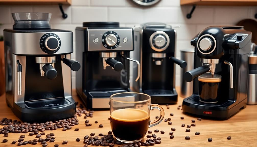 affordable espresso machine selection