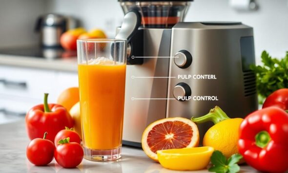 juicer machines with pulp control