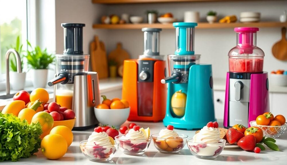 juicers and ice cream makers