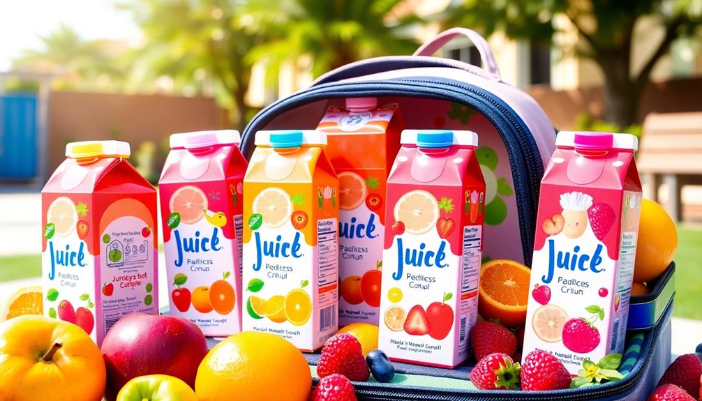 kid friendly school lunch juices