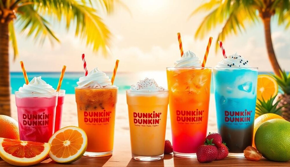 refreshing dunkin iced coffee selection