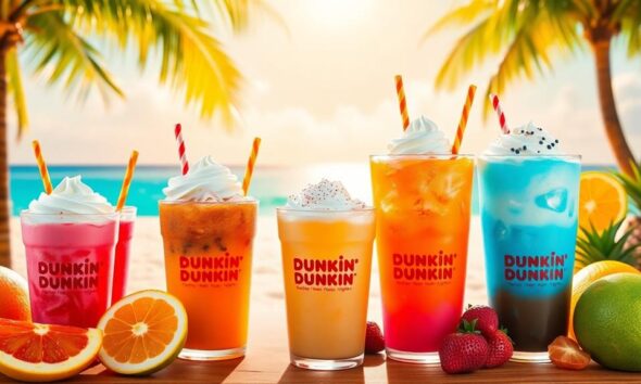 refreshing dunkin iced coffee selection