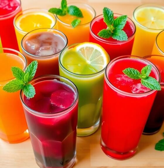 sweet stevia juices selection