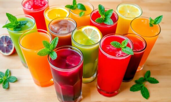 sweet stevia juices selection