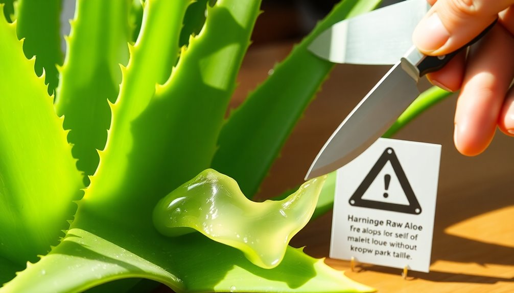 aloe vera consumption precautions