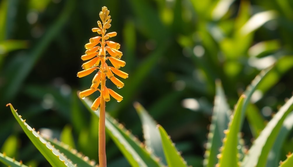 aloe vera is flowering