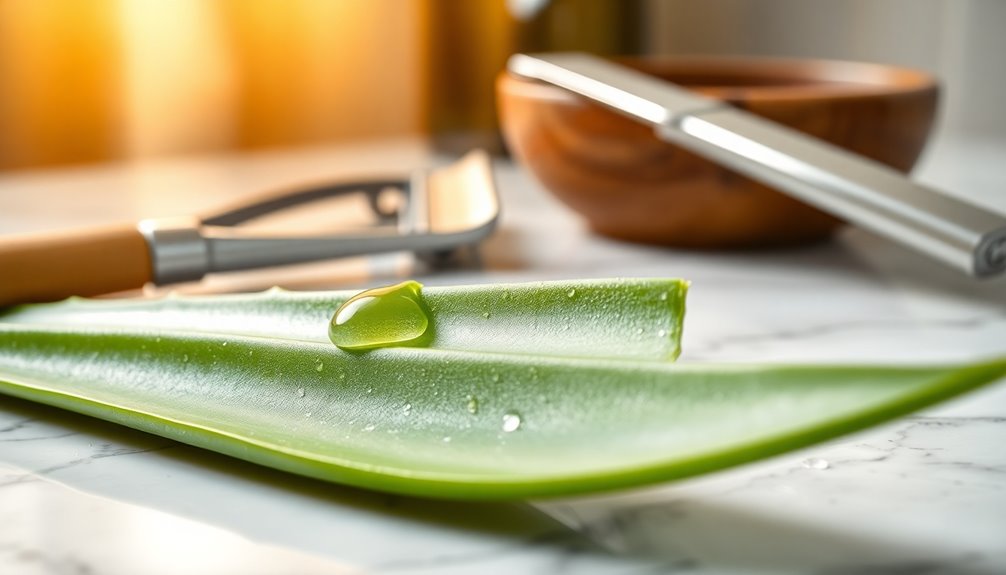 aloe vera soothes razor burn