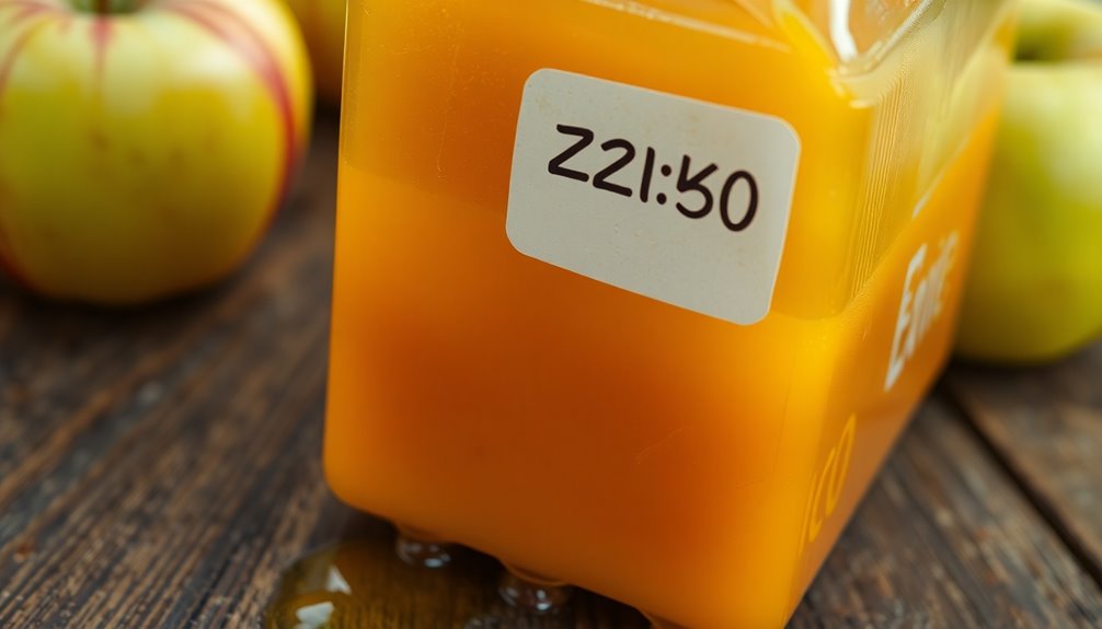 apple juice expiration shelf life