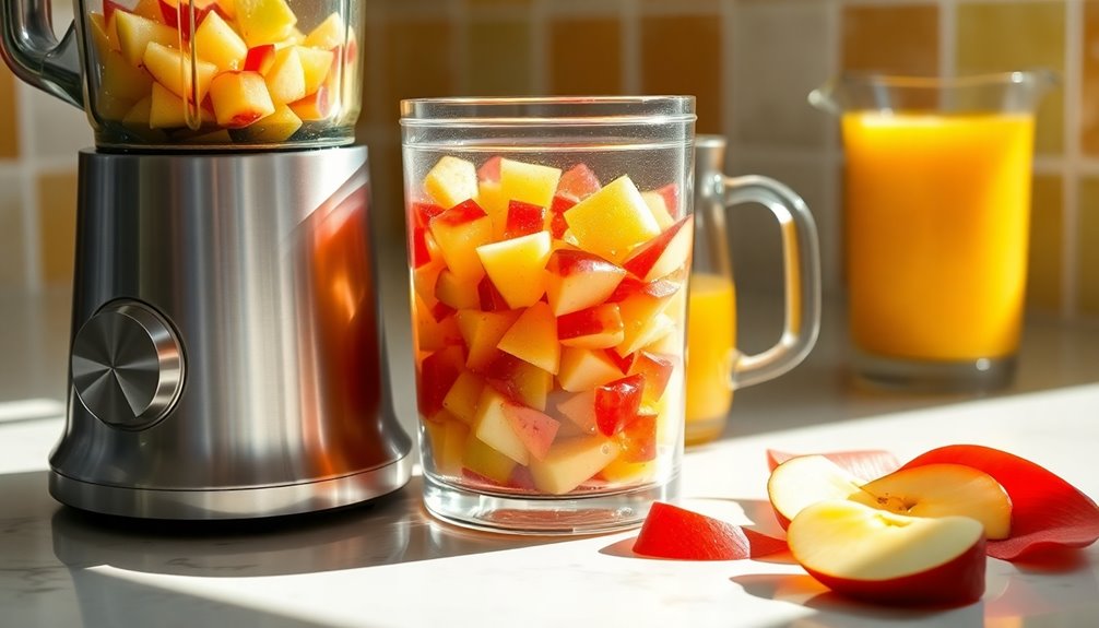 blend apples for juice