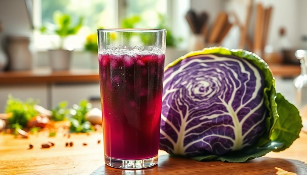 cabbage juice healing time