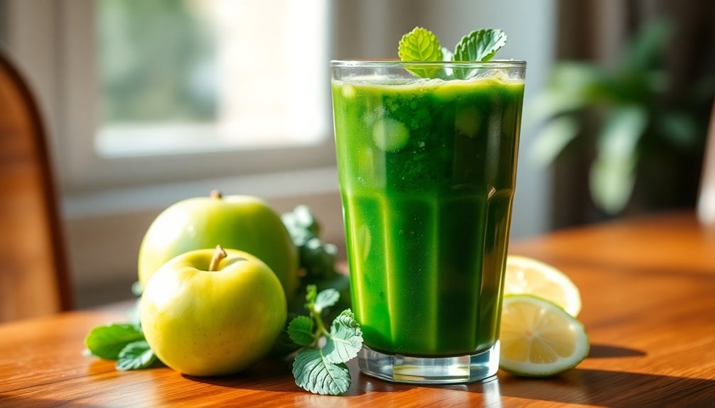 caloric content of green juice