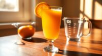 calories in 8 oz orange juice