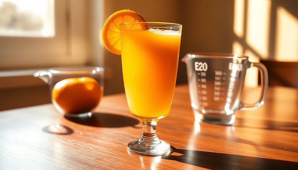 calories in 8 oz orange juice