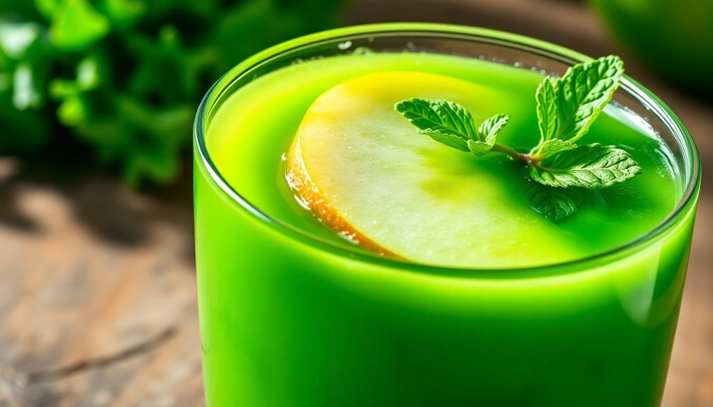 calories in green juice