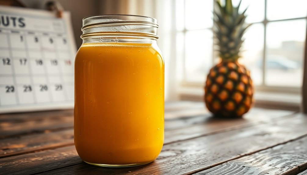 canned pineapple juice shelf life