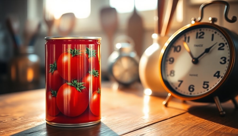 canned tomato juice shelf life