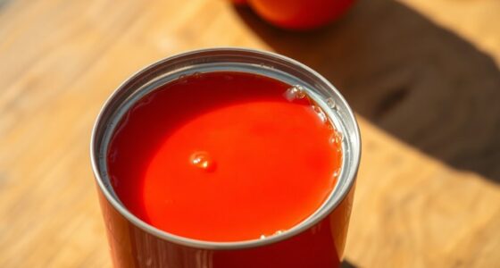 canned tomato juice shelf life