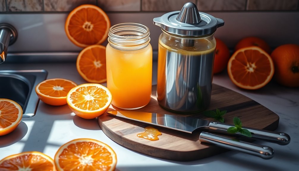 canning fresh orange juice