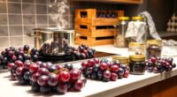 canning homemade grape juice