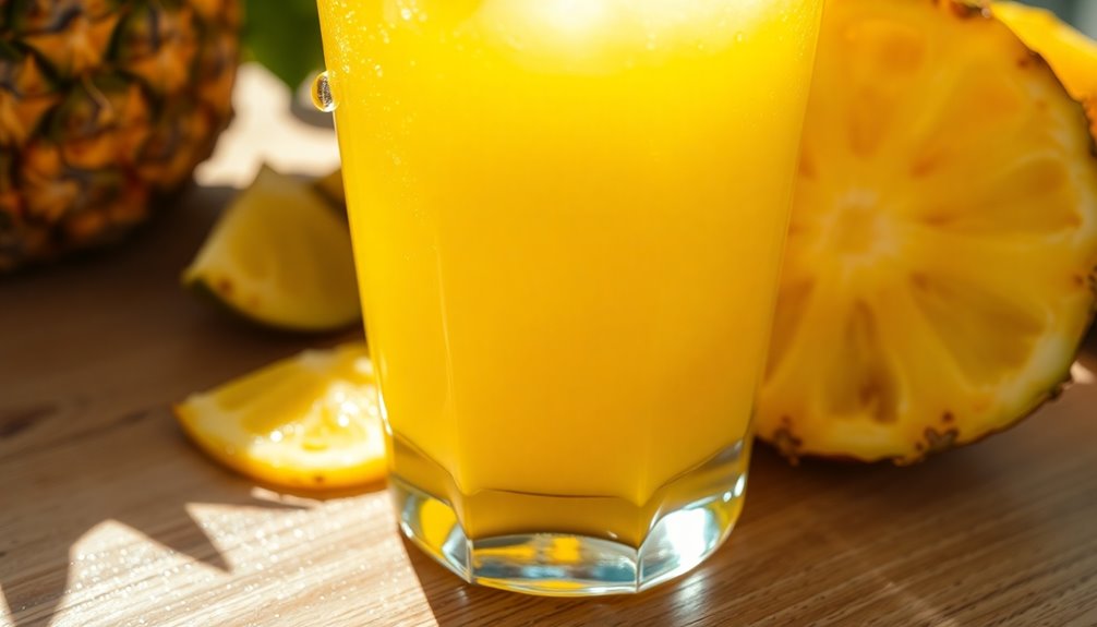 carbohydrate content in pineapple