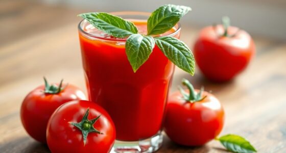 carbohydrate content in tomato juice