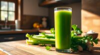 celery juice alleviates stomach pain