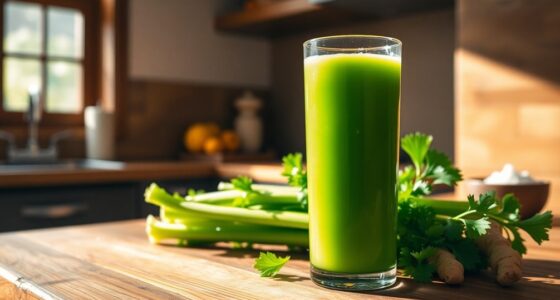 celery juice alleviates stomach pain