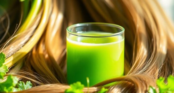 celery juice promotes hair health