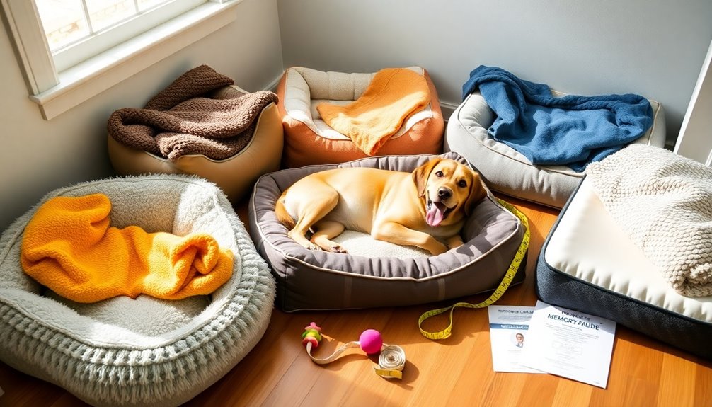 choosing comfortable dog beds