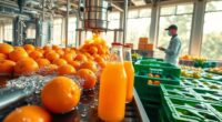 commercial juice production stages