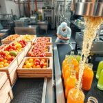 commercial juice production steps