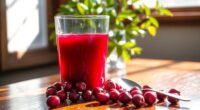 cranberry juice aids constipation