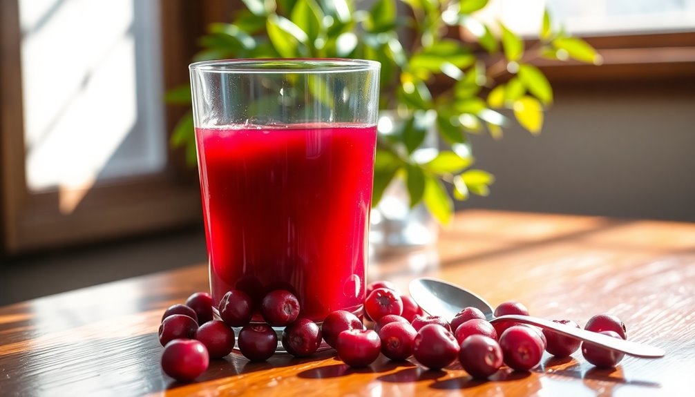 cranberry juice aids constipation