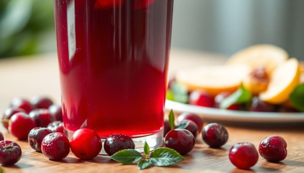cranberry juice constipation relief
