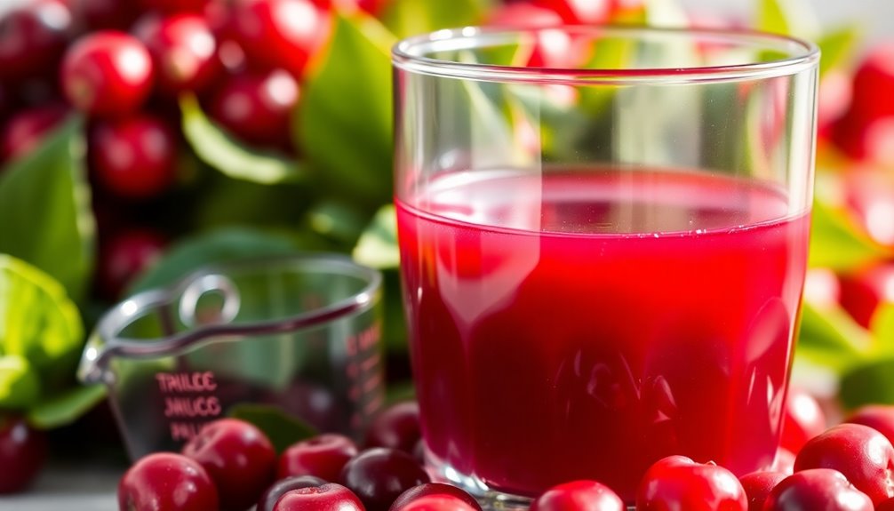 cranberry juice consumption guidelines