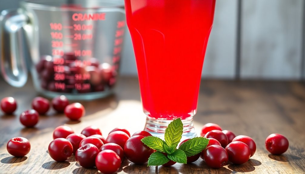 cranberry juice daily intake