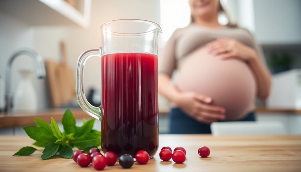 cranberry juice pregnancy risks