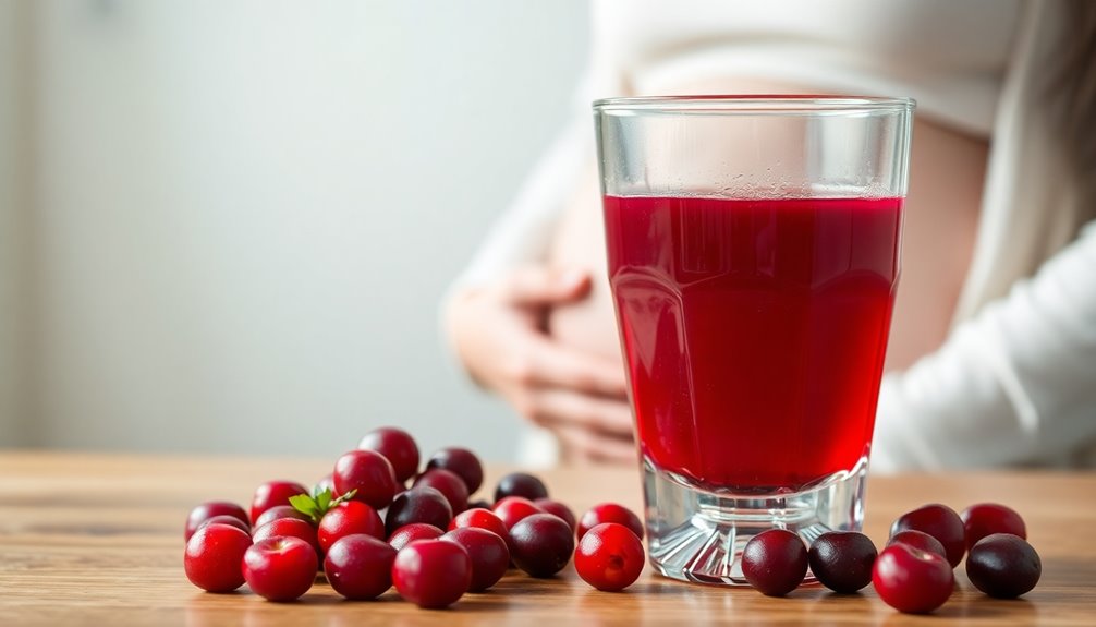 cranberry juice pregnancy safety