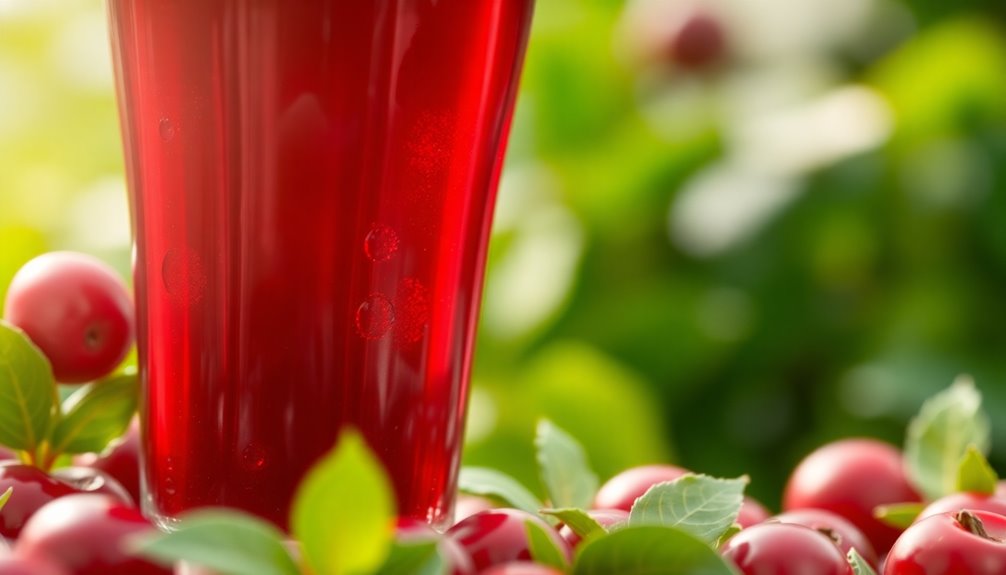 cranberry juice promotes health