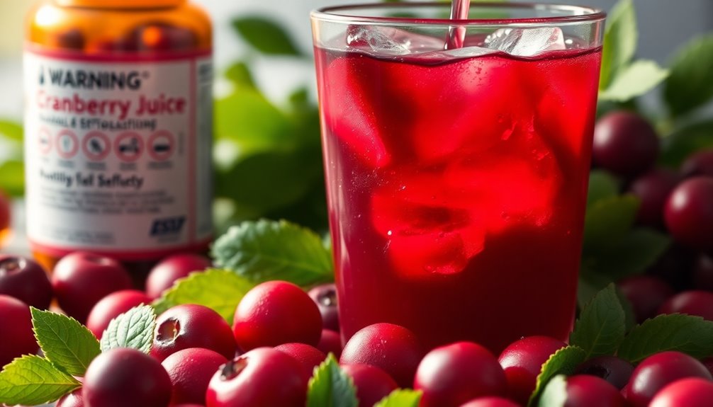 cranberry juice side effects