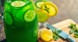 cucumber juice with lemon