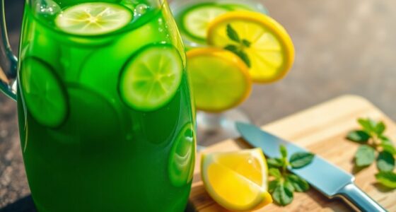 cucumber juice with lemon