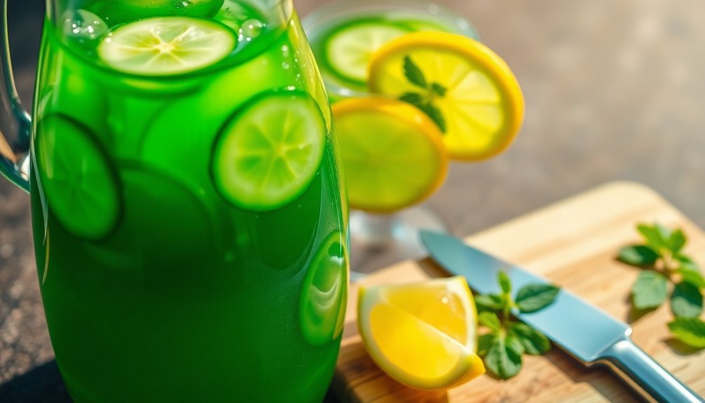 cucumber juice with lemon