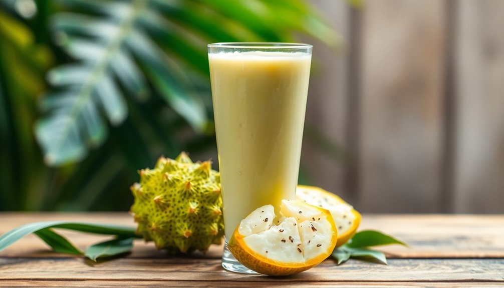 delicious refreshing soursop beverage