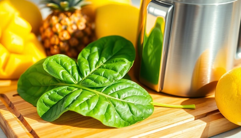 enhancing spinach juice flavor