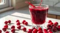 extracting juice from cranberries