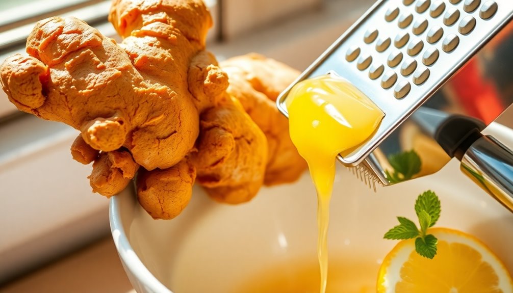 extracting juice from ginger