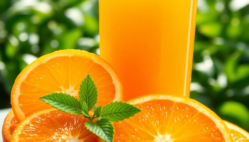 fat content in orange juice