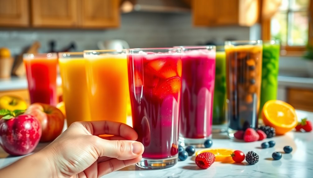 fiber content in juices