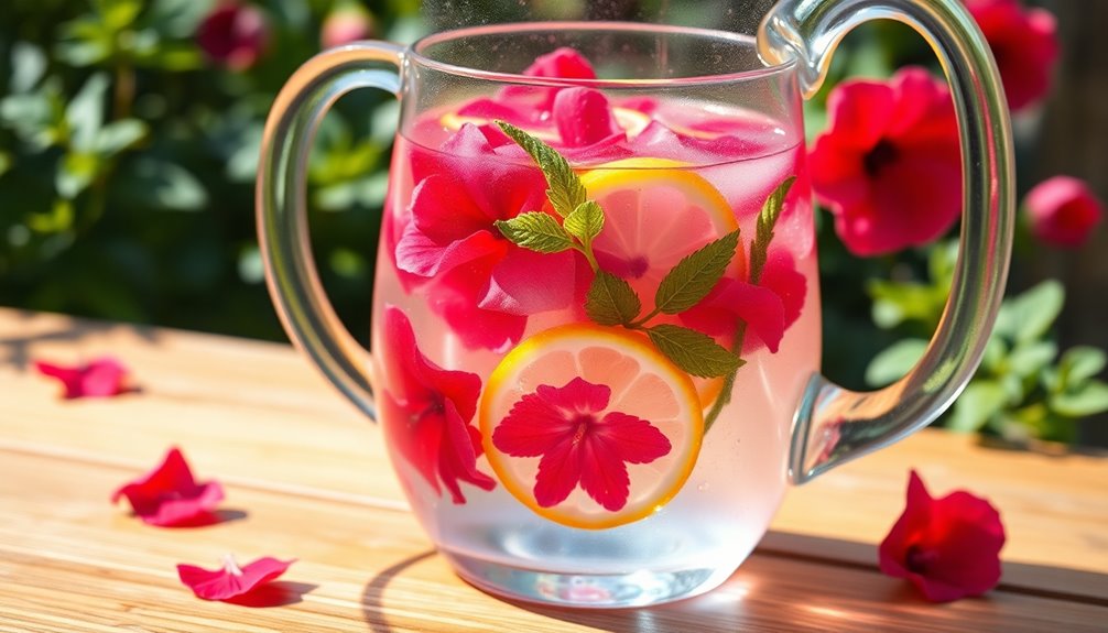 floral infused hydration drink